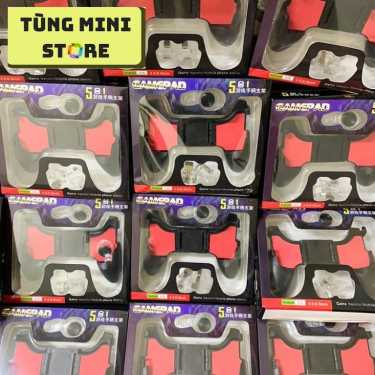 Tay Cầm Chơi Game PUBG, Liên Quân 5 in 1 Dùng Cho Điện Thoại 4.5 - 6.5 inch 4