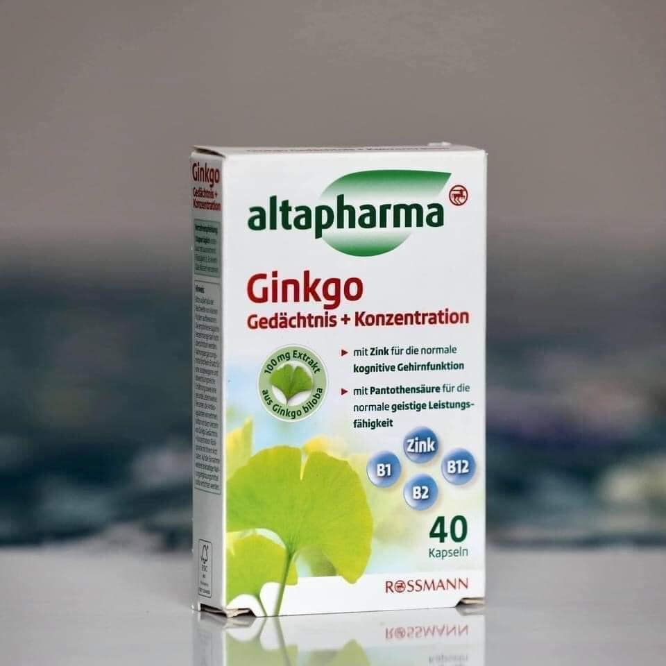 Tăng cường trí nhớ và tập trung altapharma Ginkgo