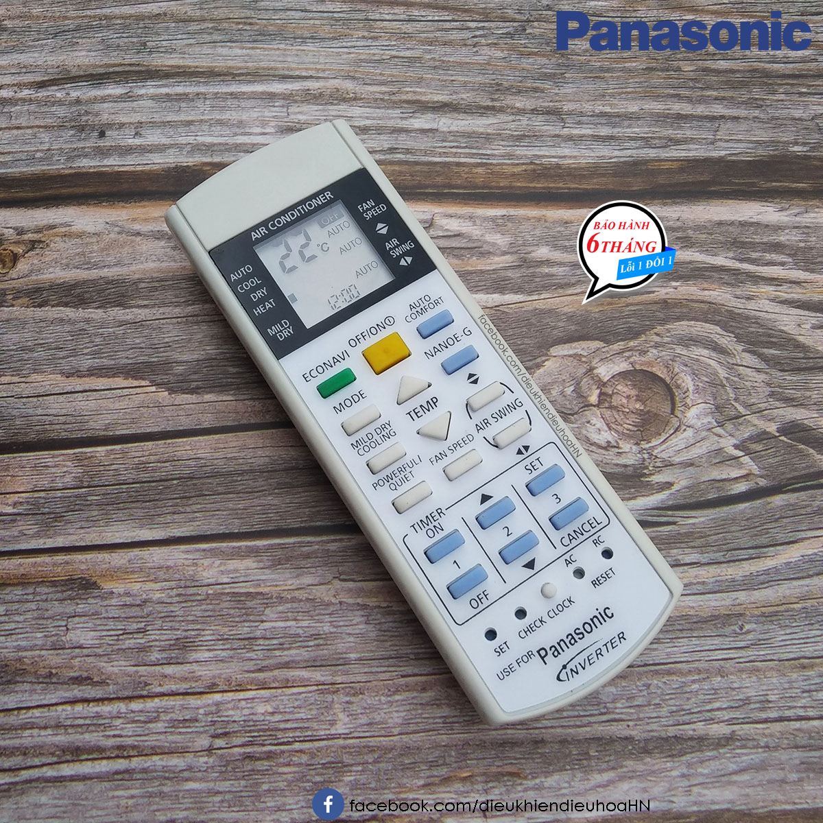Remote máy lạnh Panasonic 2 chiều Econavi