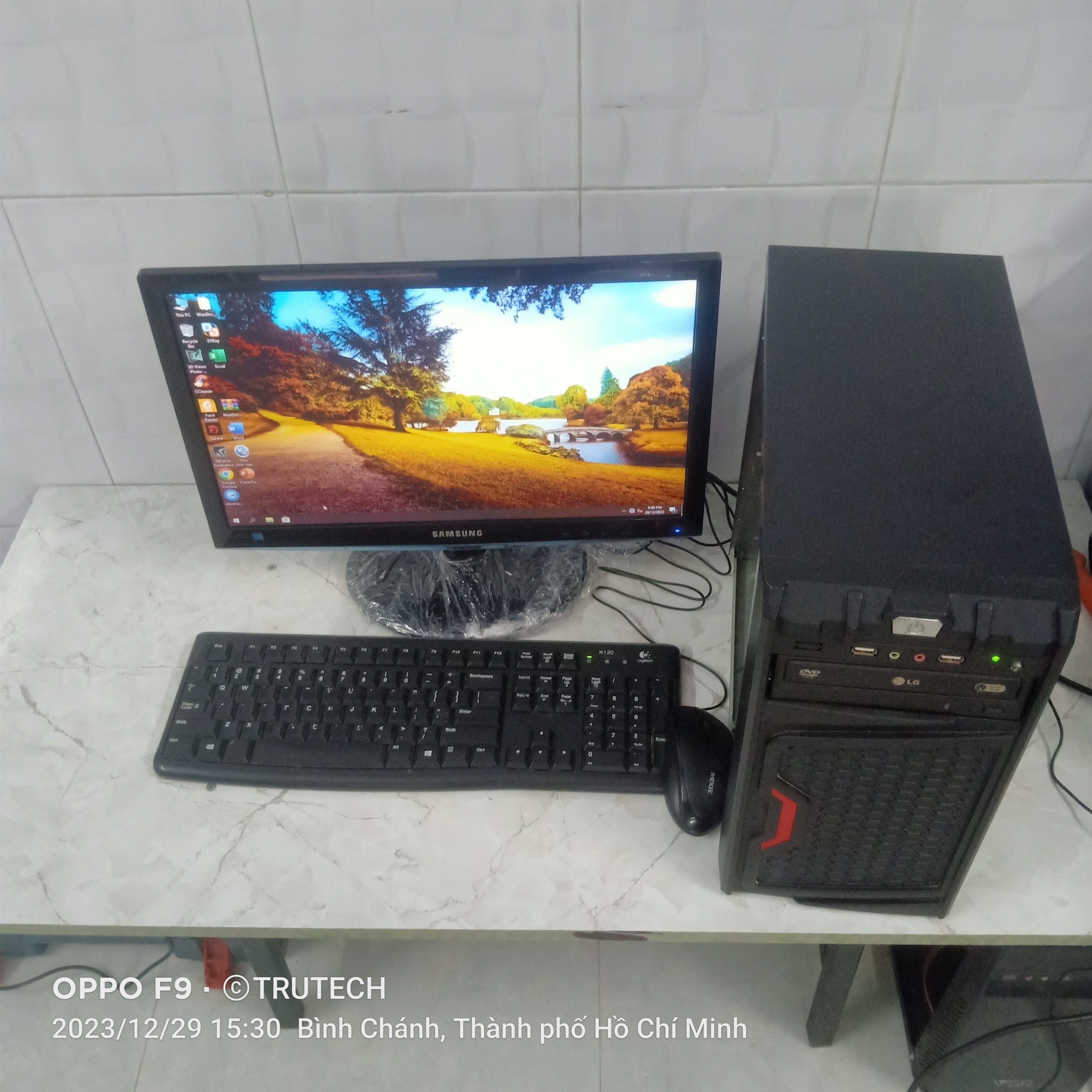 Máy tính bàn giá rẻ, trọn bộ máy tính học tập, văn phòng h61/4gb/ 250gb/19inch