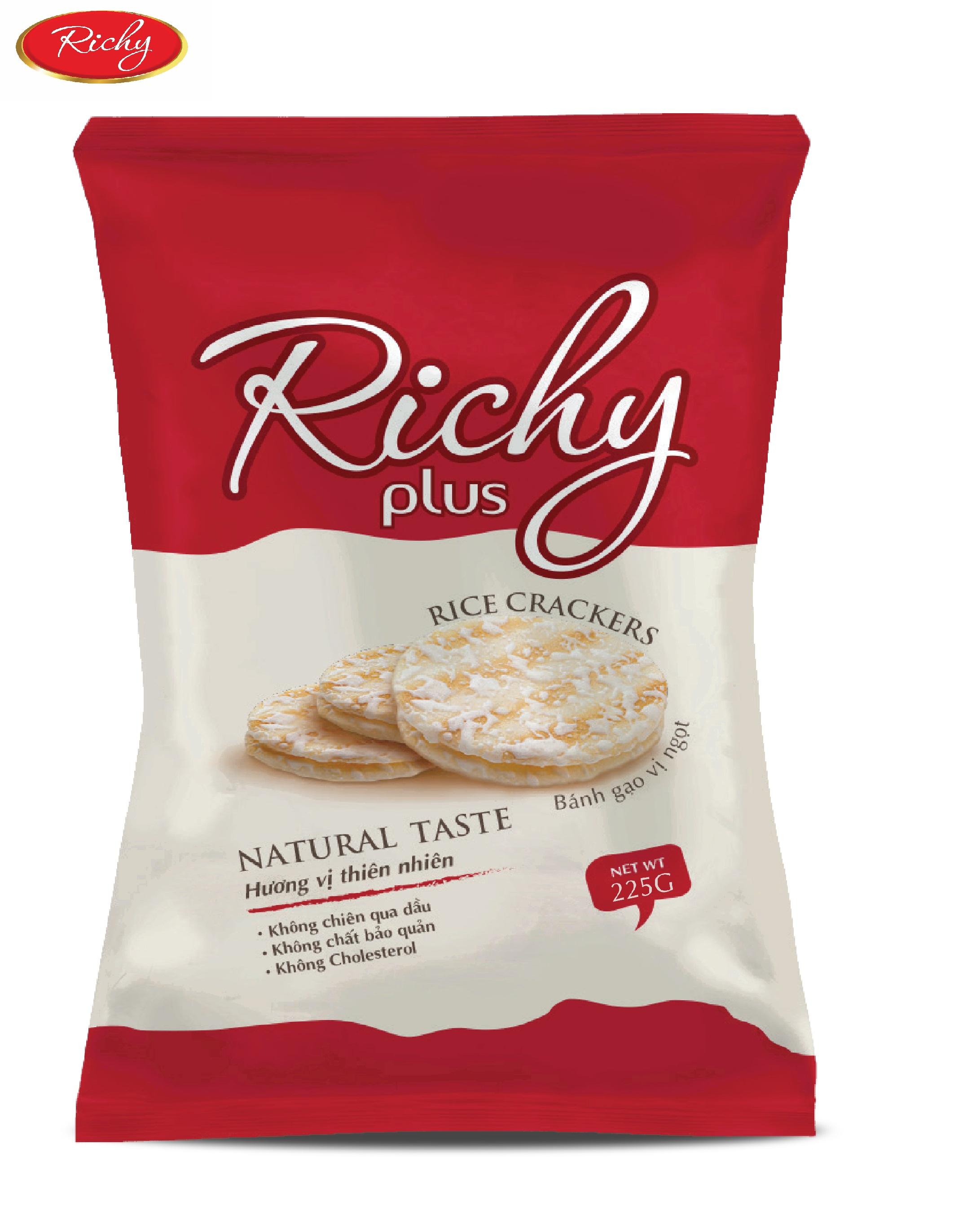 Bánh gạo Richy Plus vị ngọt 225g
