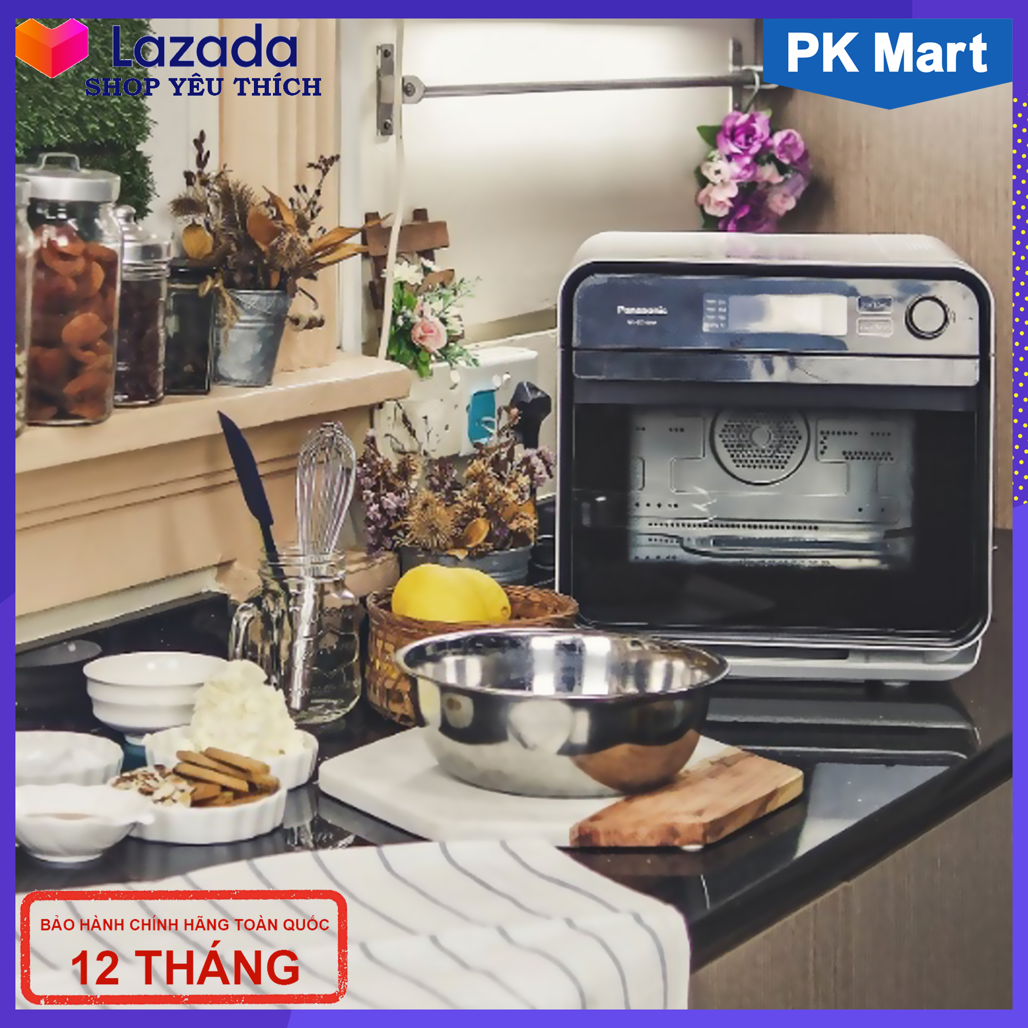 Lò hấp nướng đối lưu đa năng panasonic nu-sc100wyue