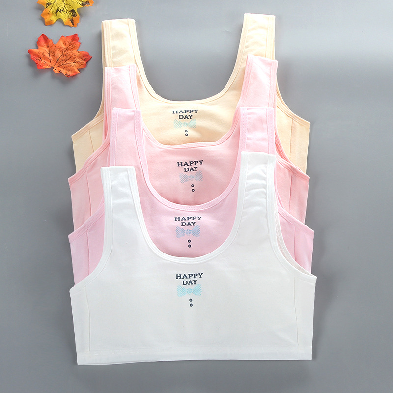 Bộ 5 áo lót học sinh cho bé mới lớn vải cotton thoảng mát quai to