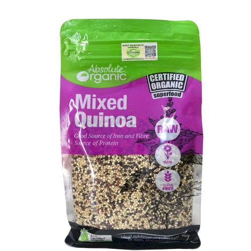 Hat diêm mạch mixed quinoa absolute organic 3 màu 400gram - úc