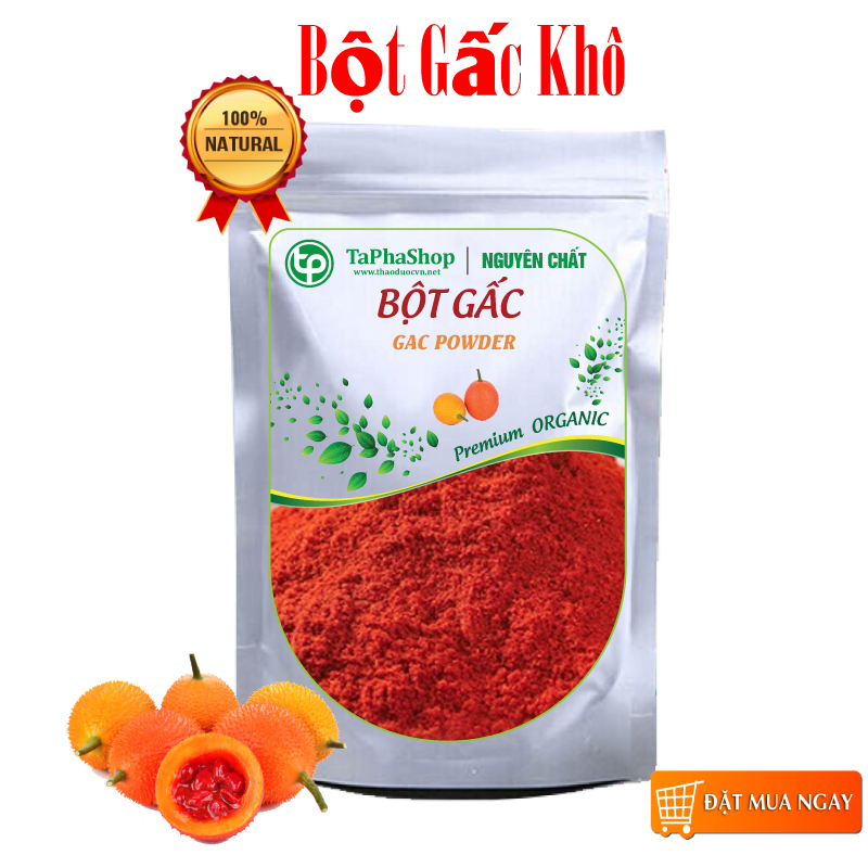 Bột gấc nguyên chất 100g, nấu xôi, tạo màu, làm bánh