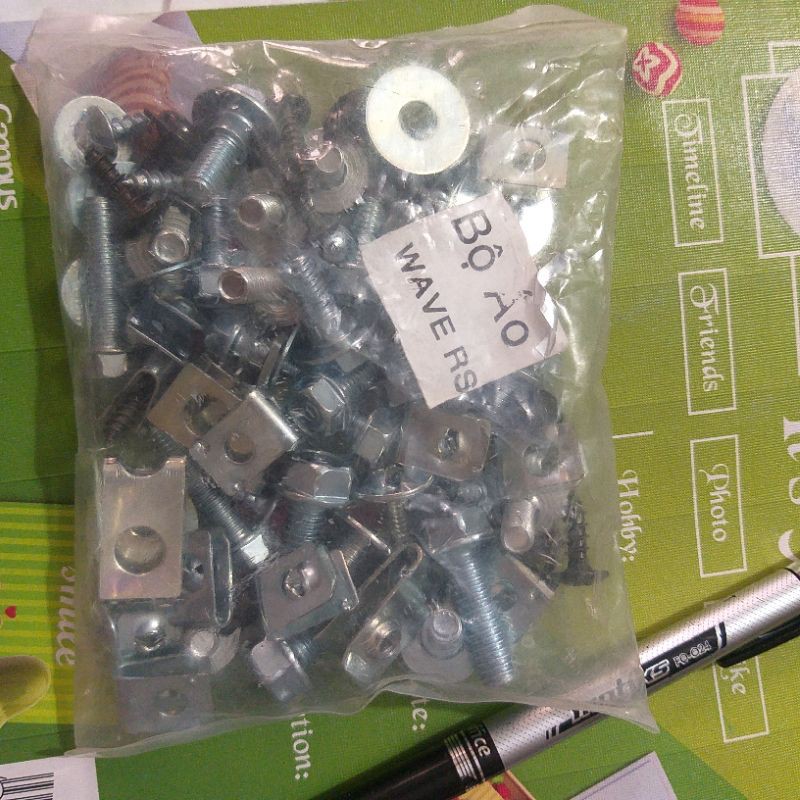 Bộ ốc áo xe wave rs - kop-10%