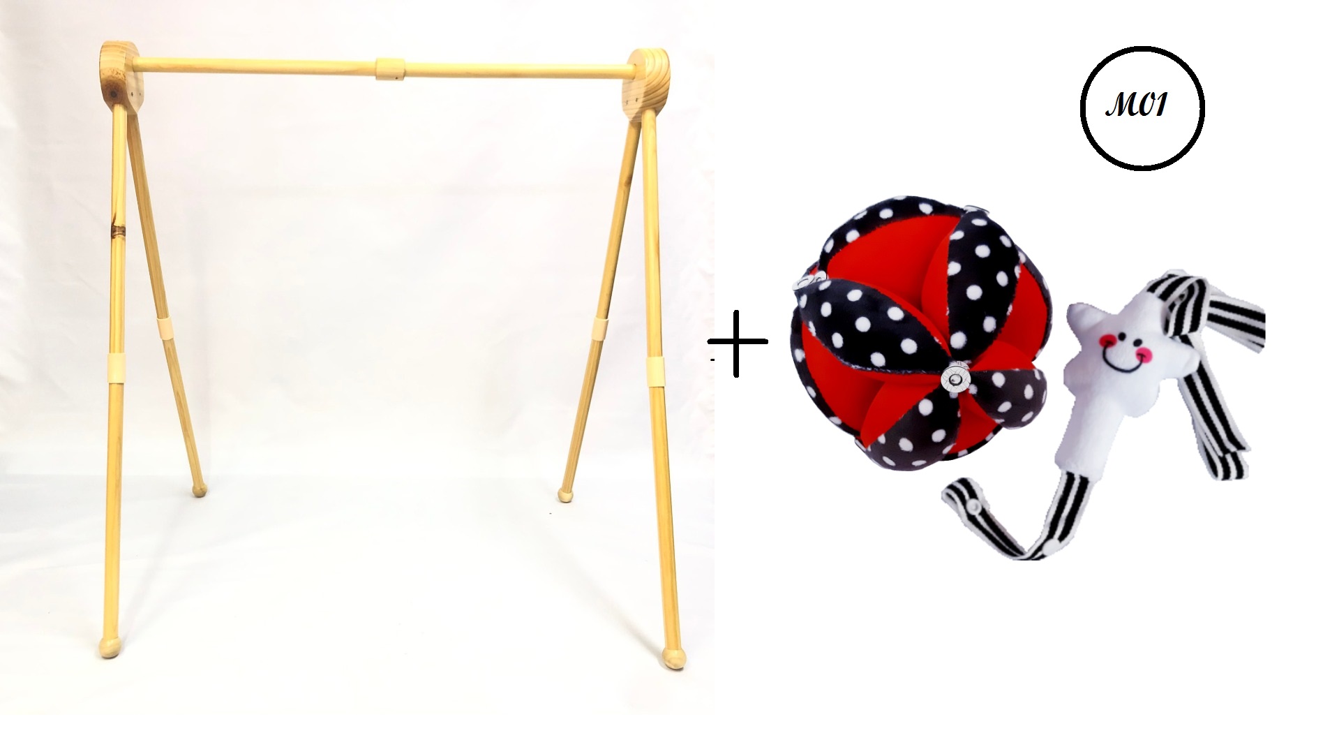 Set Kệ gỗ chữ A + Bóng múi montessori  Đồ chơi cho trẻ sơ sinh