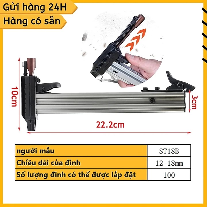 Dụng cụ hỗ trợ đóng đinh bê tông tự động ST18B Búa đóng đinh tiện lợi cho kỹ thuật