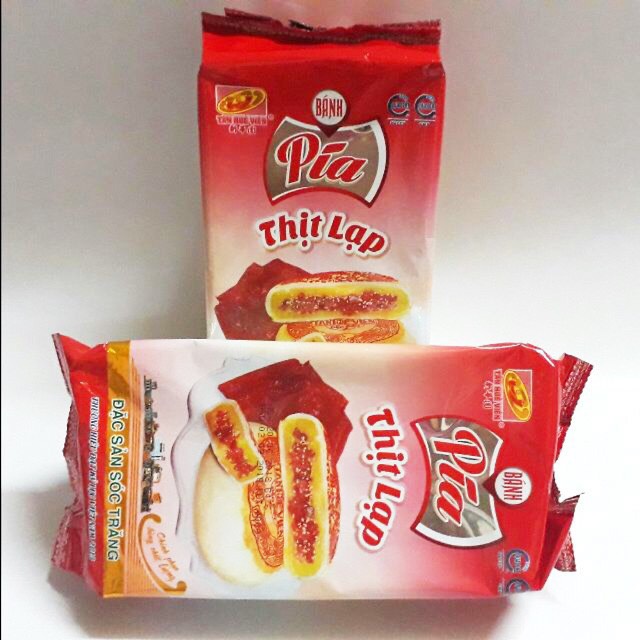 Bánh pía thịt lạp tân huê viên