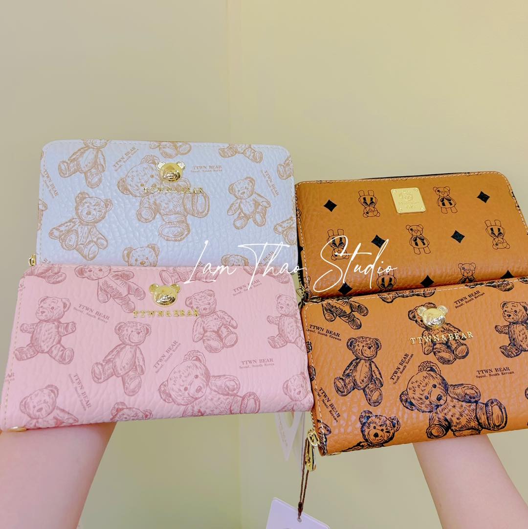 Ví dài gấu ttwn bear bag