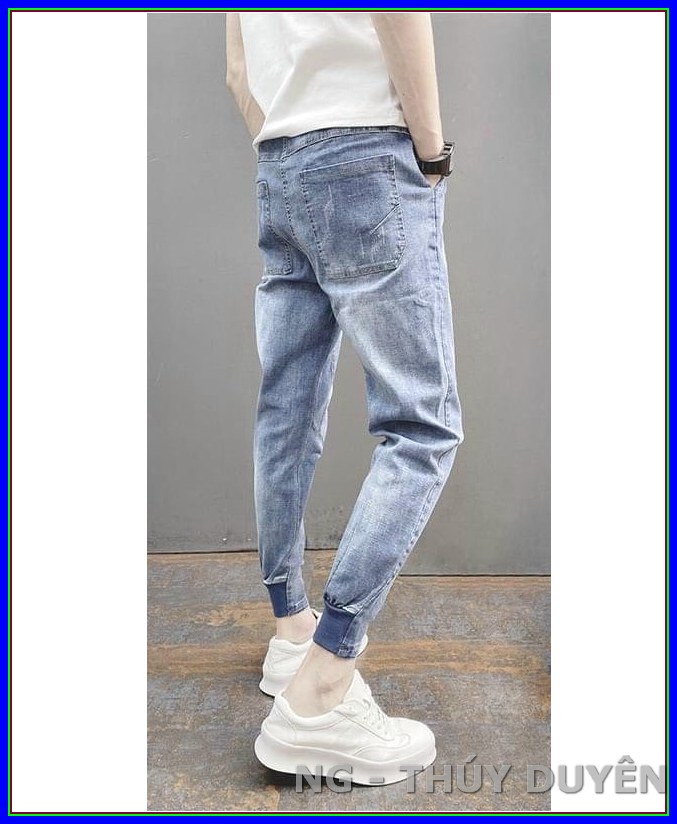 Quần jean nam cao cấp SKIN kiểu ỐNG CÔN BO 1866 không xù lông, không ra màu, chất giãn tốt SZ4-191
