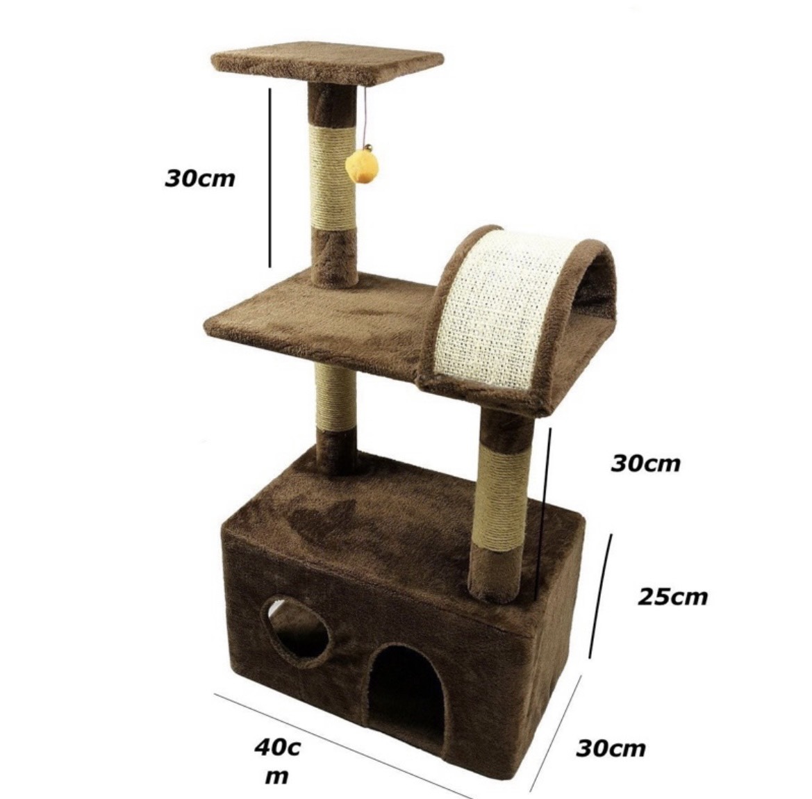 Trụ cào móng cho mèo- Cattree Nhà Cây Cho Mèo - đồ chơi cho mèo- trụ cào móng 3 tầng