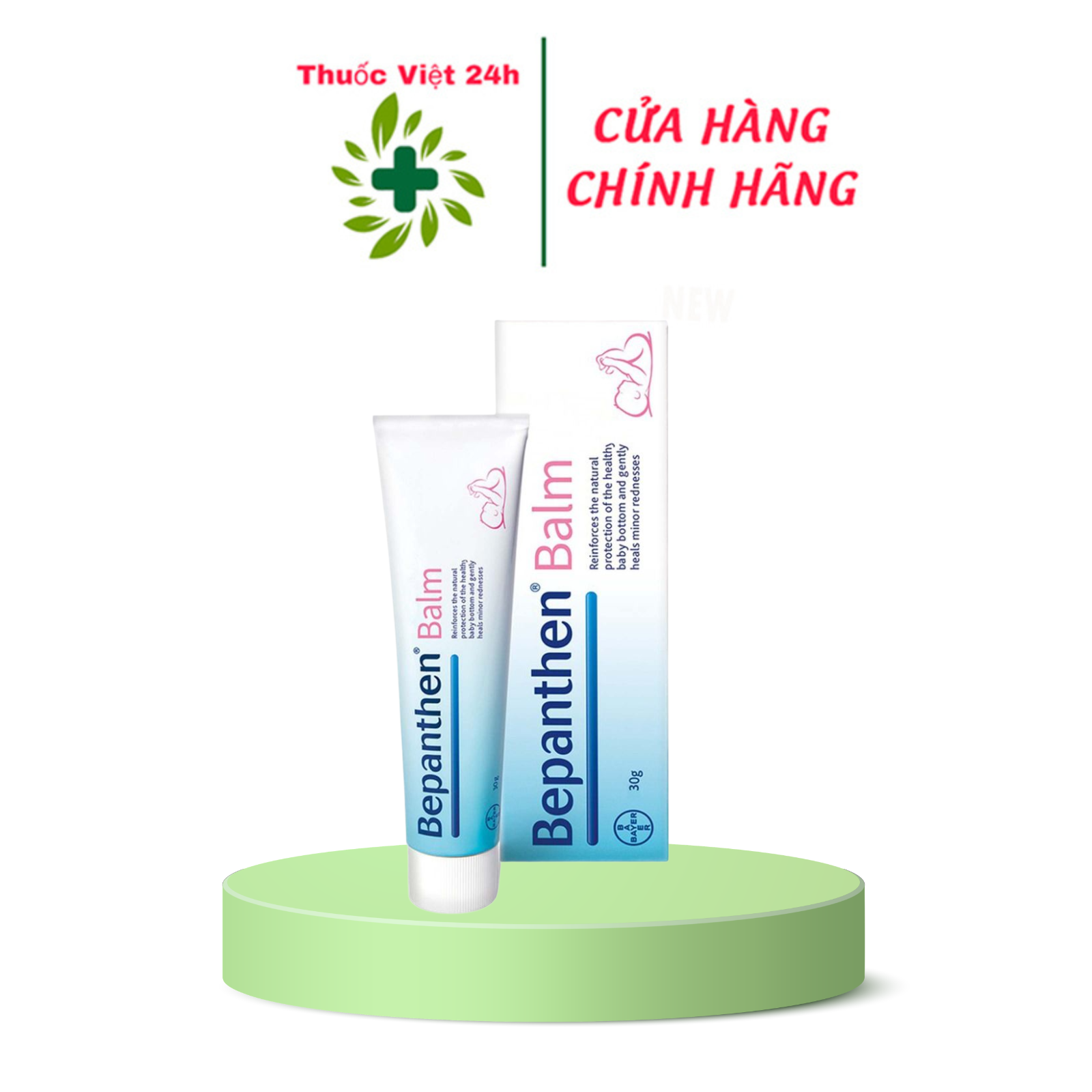 Bepanthen Balm - Kem Chống Hăm, Giúp Làm Dịu Da Bé - Tuýp 30gr - ThuocViet24h