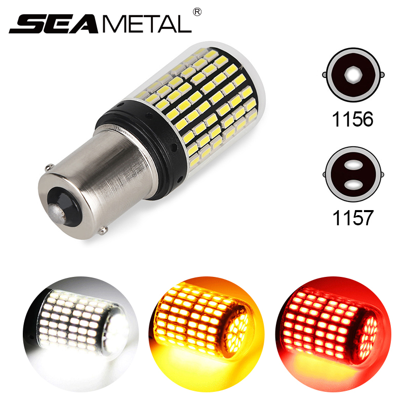 LED xi nhan, phanh, daylight, đèn lùi, đèn hậu ô tô xe máy 33 bóng chân 1156, 1157, BAU15S, PY21W, BA15S, P21W chip 5630 nhiều màu
