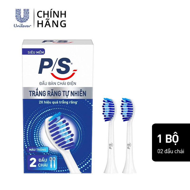 Combo 2 Đầu bàn chải điện P/S S100 Pro Sạch sâu Trắng răng Tự nhiên