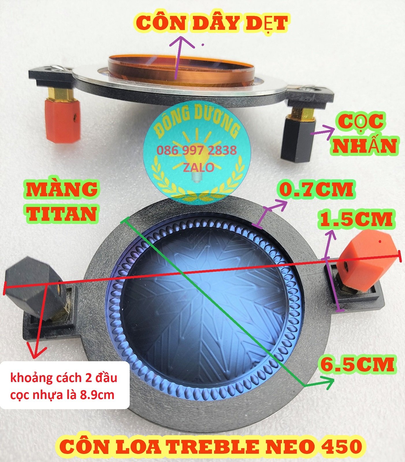 COIL TRÉP 450 TỪ NEO - GIÁ 1 CHIẾC - CÔN LOA TREBLE NEO 450