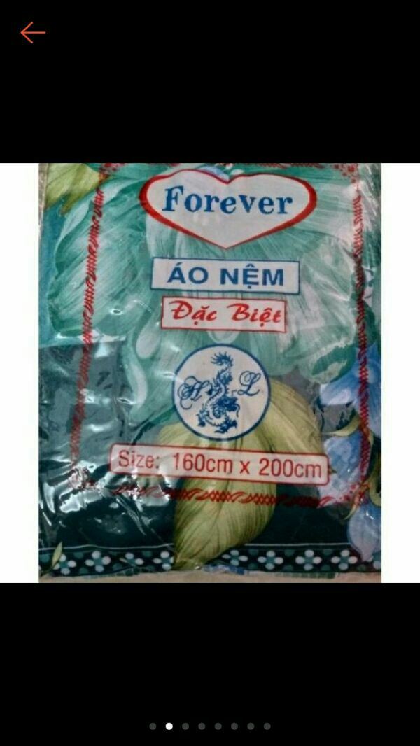 Áo nệm 2 lớp thun lạnh 1m6 x 2m