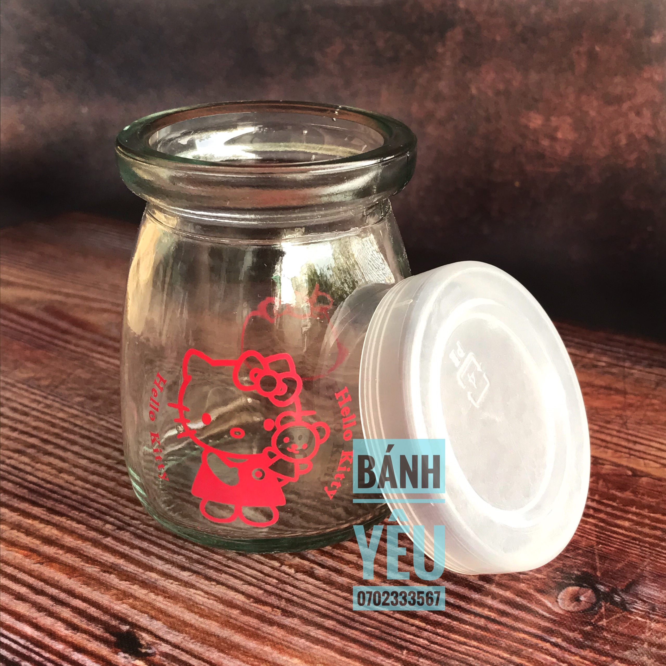 Chai Pudding thủy tinh 100ml