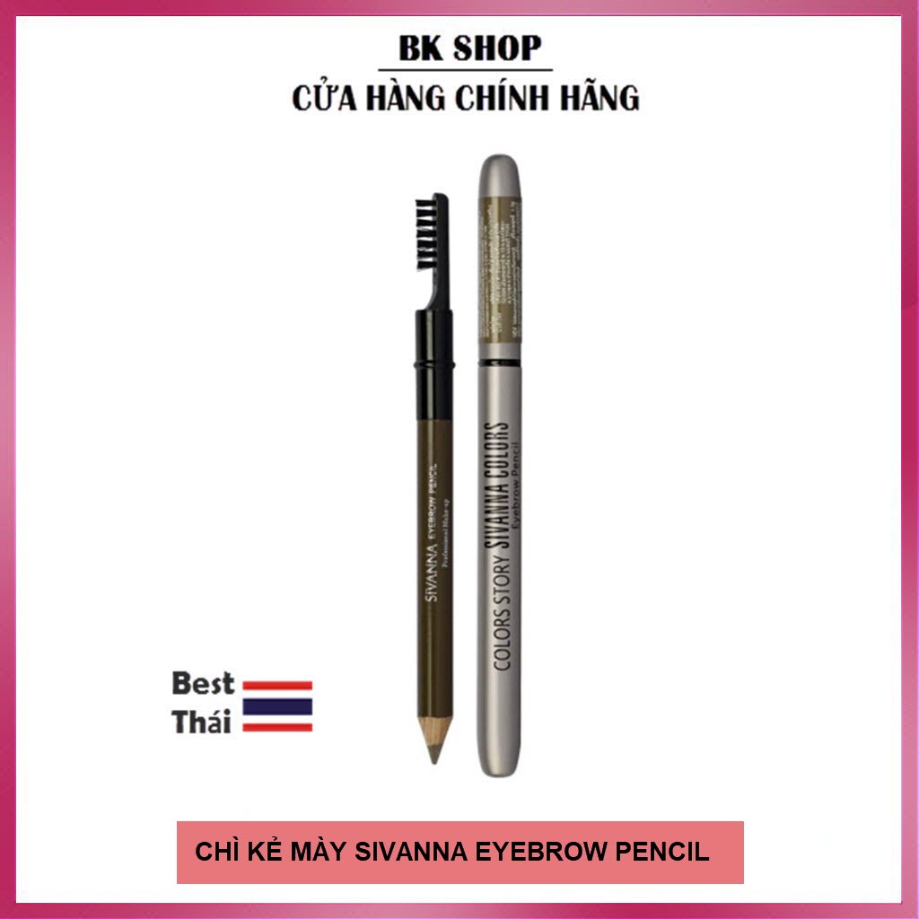 [Thái Lan] Chì Kẻ Mày Sivanna Colors Story Eyebrow Pencil ES004 [1.2g]