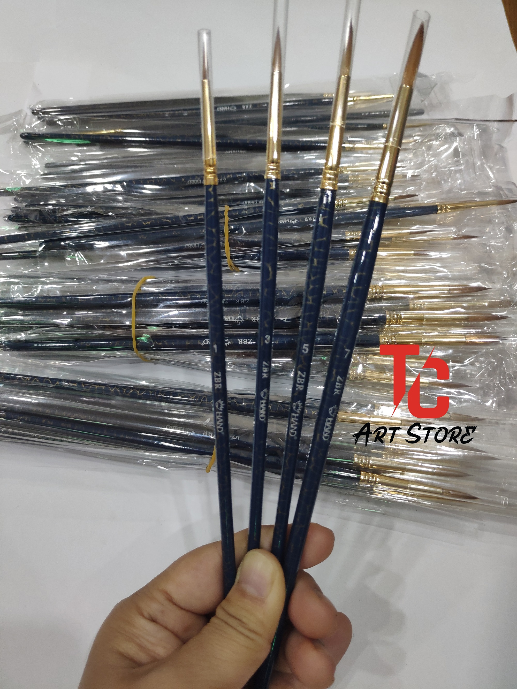 [TC Art Store] Cọ vẽ đầu nhọn HAND ZBR (Cọ vẽ đầu tròn)