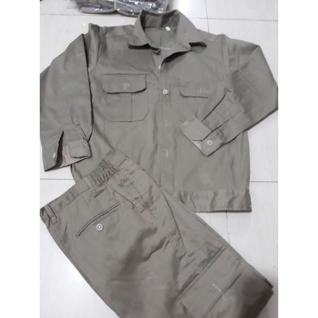 Quần áo bảo hộ túi hộp vải kaki 3.1