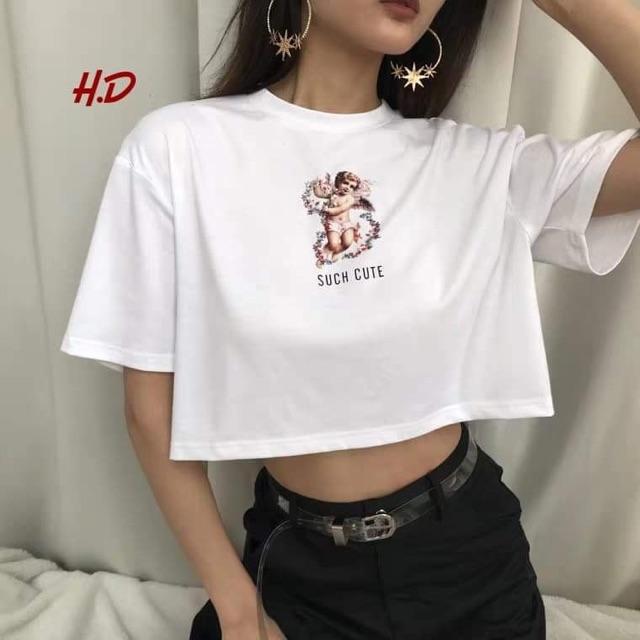 Áo croptop such cute ngắn tay hda0619