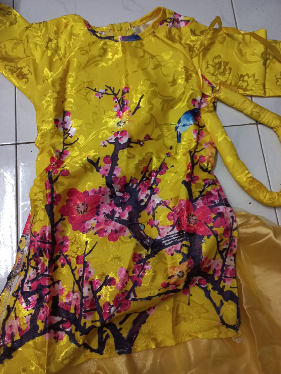 Set áo dài cách tân cho bé gái 10-35kg
