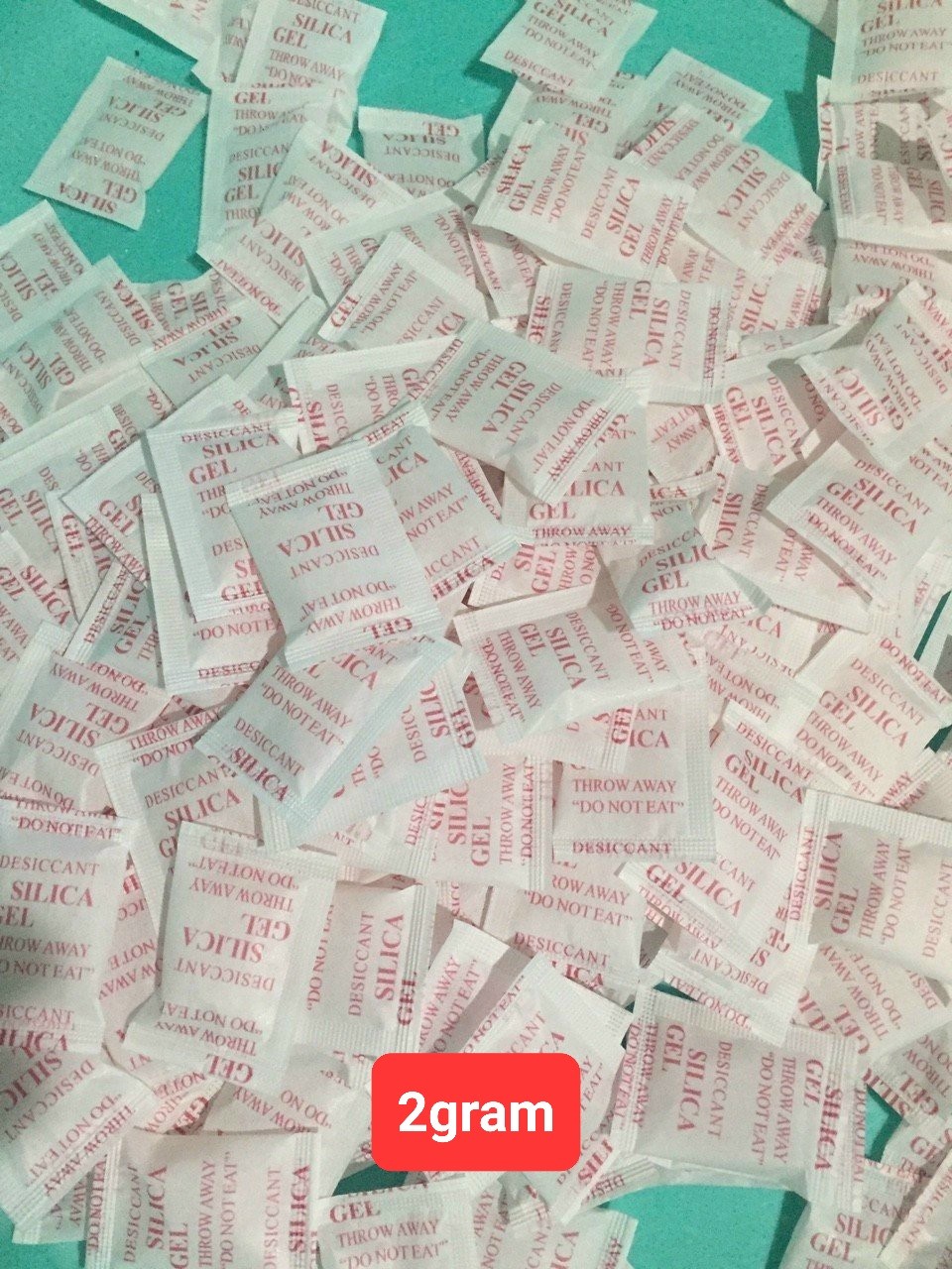 Gói hút ẩm Silica 1g-2g dành cho thực phẩm.
