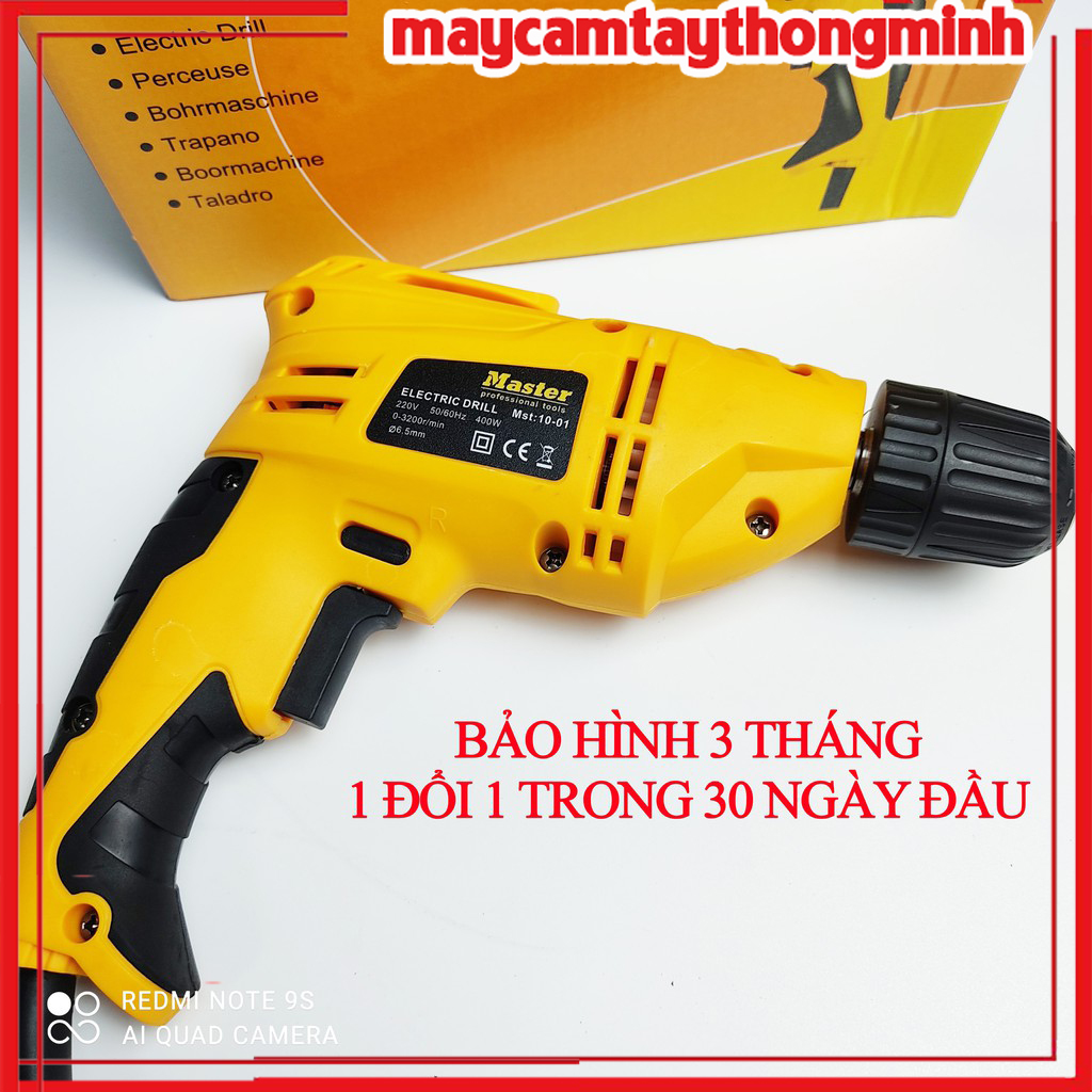 Máy khoan cầm tay master mst 10-01 - máy khoan 10 ly khoan gỗ, khoan tường, bắt vít