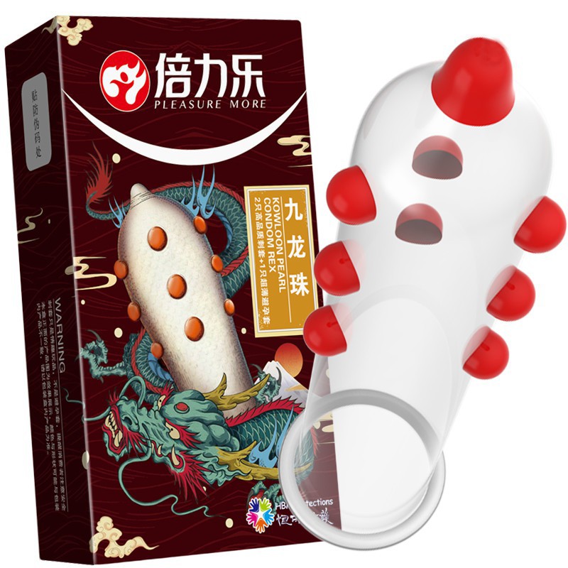 Bao cao su hbm 9 bi tăng khoái cảm - siêu thăng hoa - bcs hbm 9 bi hộp 04 bao