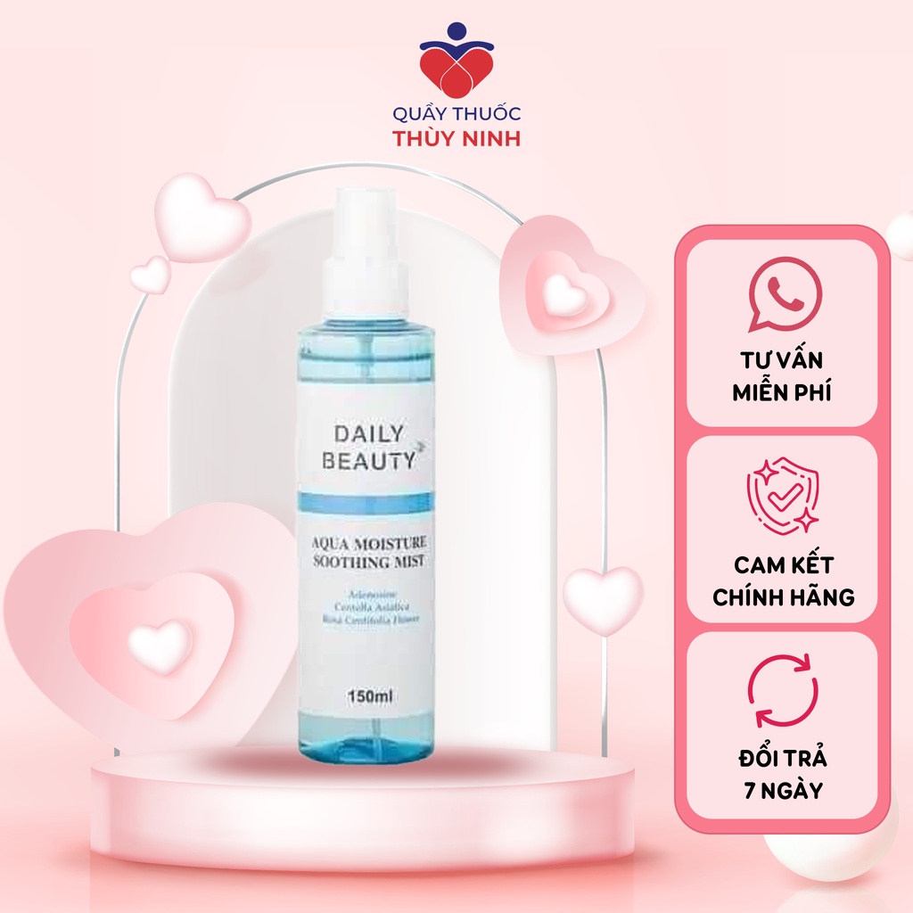 Xịt khoáng Daily Beauty R&B Aqua Moisture Soothing Mist giúp cấp ẩm tức thì, cân bằng da 150ml - XK