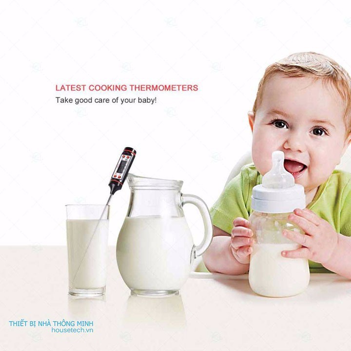 Nhiệt kế đo nhiệt độ nước pha sữa cho bé - nhiệt kế đo nhiệt độ nước