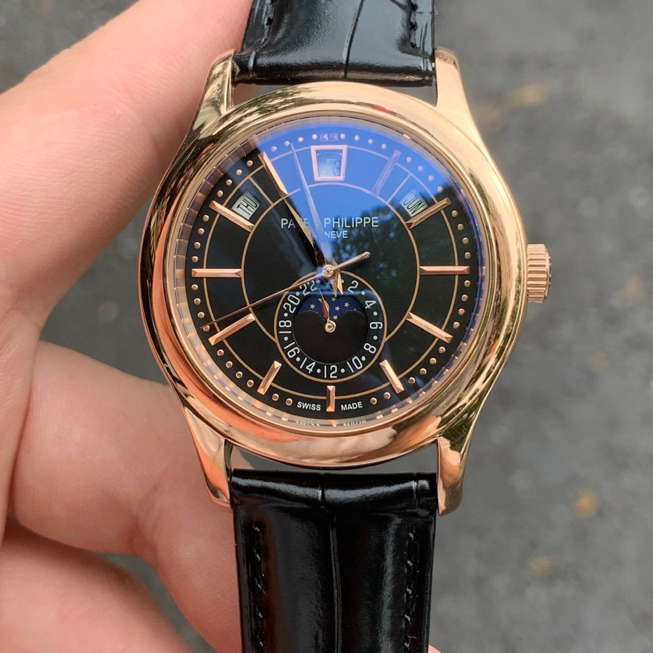 Đồng hồ nam Patek Philippe Complications đồng hồ cơ máy Nhật size 40mm