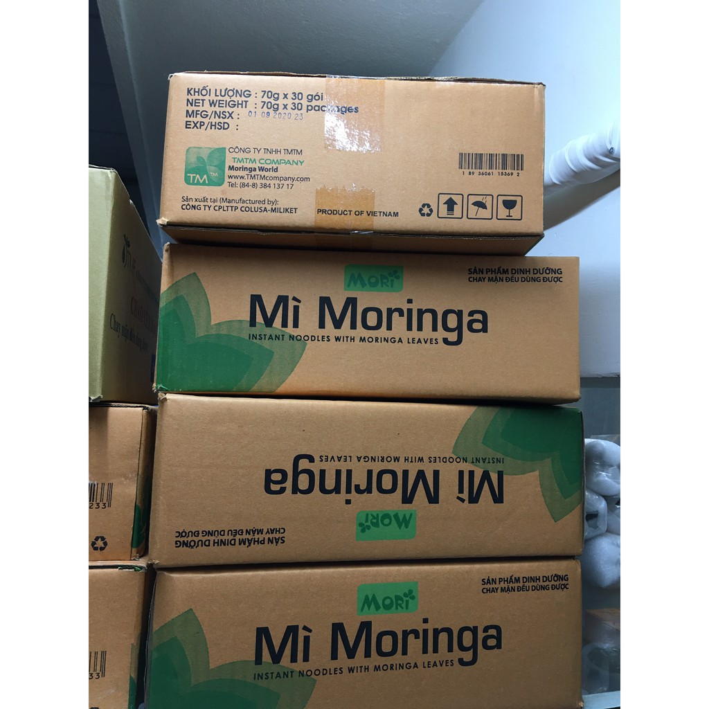 Mì ăn liền chùm ngây Moringa-chay mặn điều được