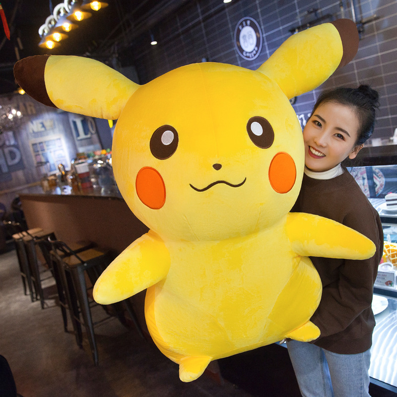 beautiful station 🔥Free Shipping 🔥 Pikachu Đồ chơi Búp bê Sang trọng cho Bé Đi kèm Búp bê Ragdoll Anime Gối Quà tặng Ngoại vi Sinh nhật Cô gái 30CM/45CM/65CM/95CM/120CM JST008