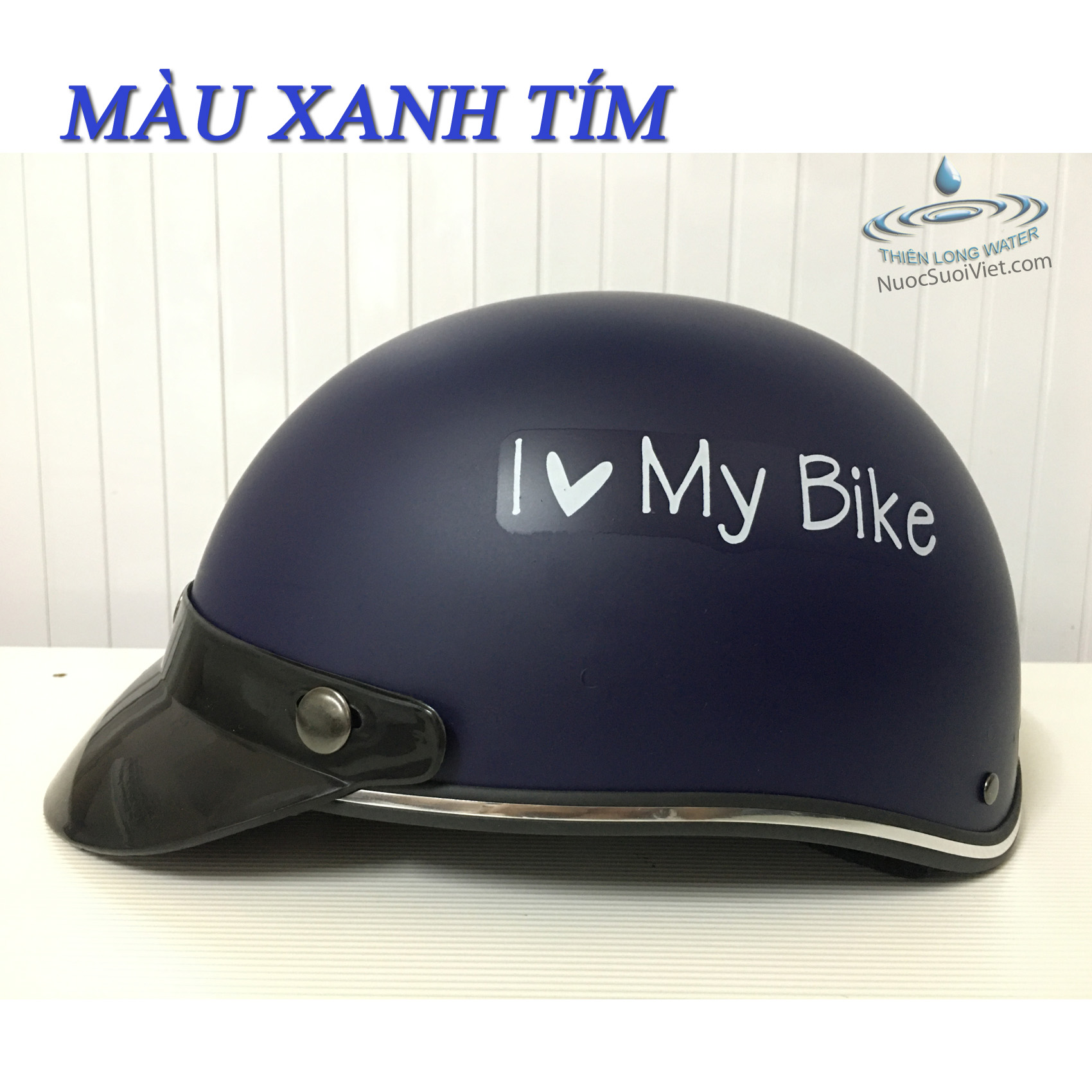Nón Bảo Hiểm Nửa Đầu I Love My Bike - Mũ Bảo Hiểm Kiểu Thái Chất Lượng Thời Trang Nam Nữ