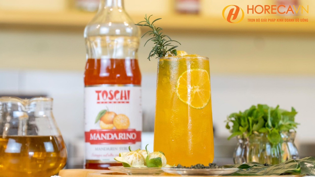 Siro toschi quýt 1000ml – toschi mandarin syrup 1000ml