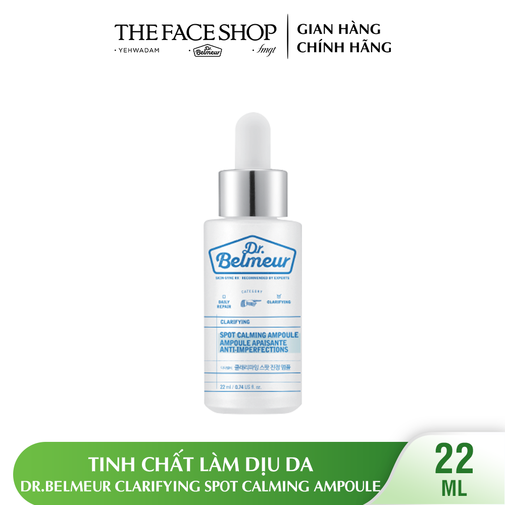 Tinh Chất Làm Dịu Da THEFACESHOP Dr.Belmeur Clarifying Spot Calming Ampoule 22ml
