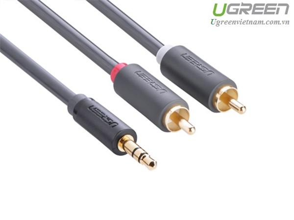 Cáp audio 1 ra 2 rca 5m ugreen 10513 chính hãng