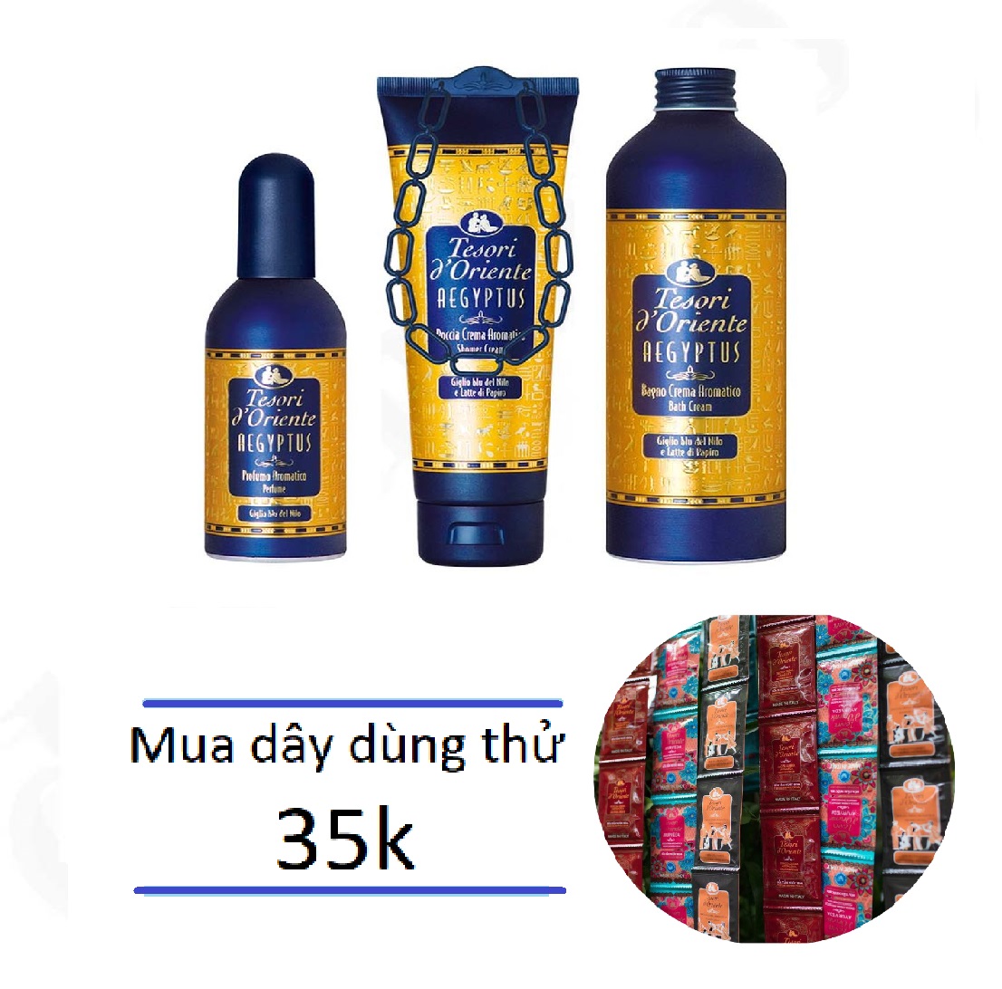 [HCM](HÀNG CHÍNH HÃNG) Sữa tắm nước hoa Tesori D Oriente AEGYPTUS Thảo Mộc Ai Cập- Nhập khẩu từ ITALY.
