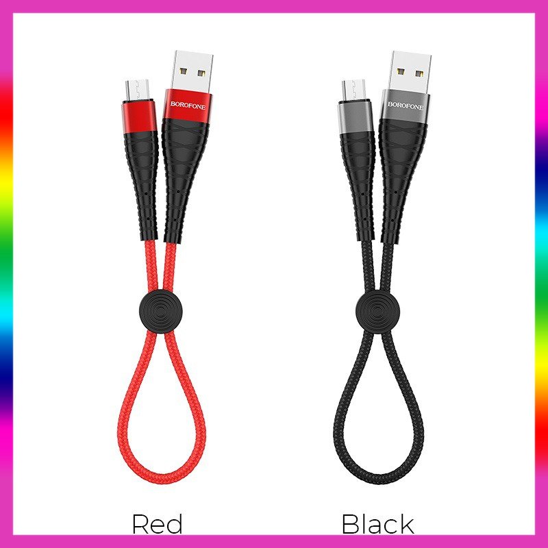 Cáp sạc usb typec borofone bx32 cho android dài 25cm - bh 12 tháng chính hãng