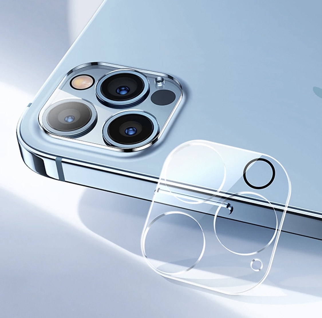 Cường Lực Camera 9H Dành Cho iPhone 11/11Pro/11PRM, 12, 12 Mini, 12Pro, 12Pro Max, 13,13Mini, 13Pro-13PRM, iPhone 14-14Plus, 14Pro-14PRM, iPhone 15-15Plus, 15Pro-15PRM - Tặng Kèm Bộ Khăn Lau