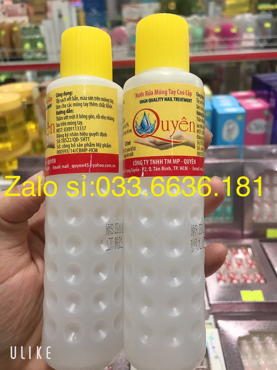 Nước rửa móng quyên 125ml