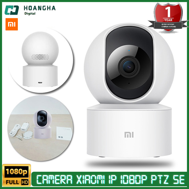 Camera Wifi Xiaomi PTZ SE xoay 360 độ Full HD 1080P 30Fps, Cảnh Báo Chuyển Động Về Điện Thoại, Camera giám sát, camera ip, camera xiaomi, camera trong nhà, camera xoay 360 độ, camera ip wifi