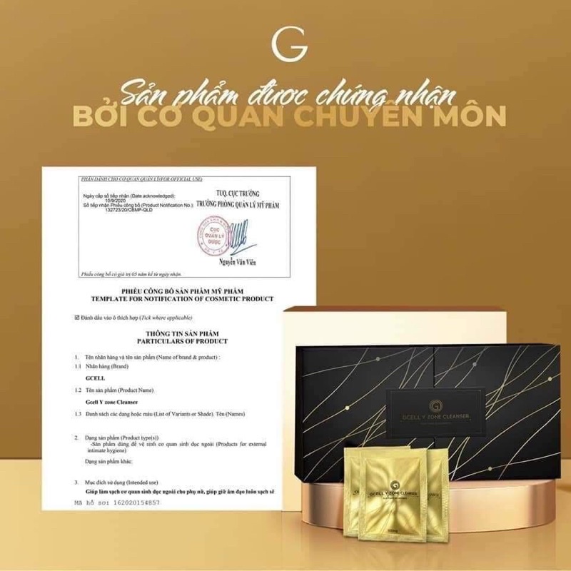 Viên đặt phụ khoa Gcell Y Zone Cleanser Hàn Quốc