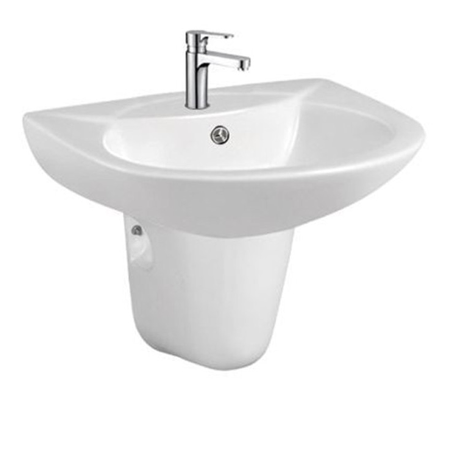 [HCM]Chậu rửa mặt lavabo treo tường men tuyết trắng cao cấp
