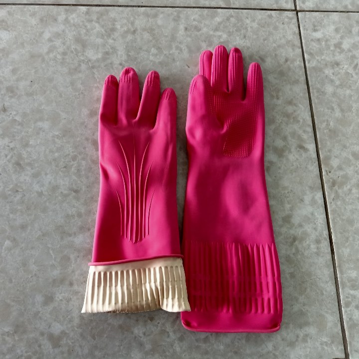 Găng Tay Cao Su Đông Cầu Vồng Loại Dài 39cm Giúp Bảo Vệ Bàn Tay Lao Động