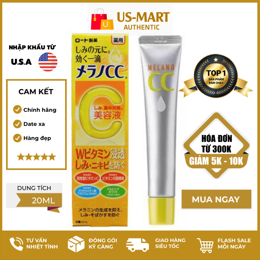 [HCM]Tinh Chất Dưỡng Trắng Serum Vitamin C Melano CC Rohto