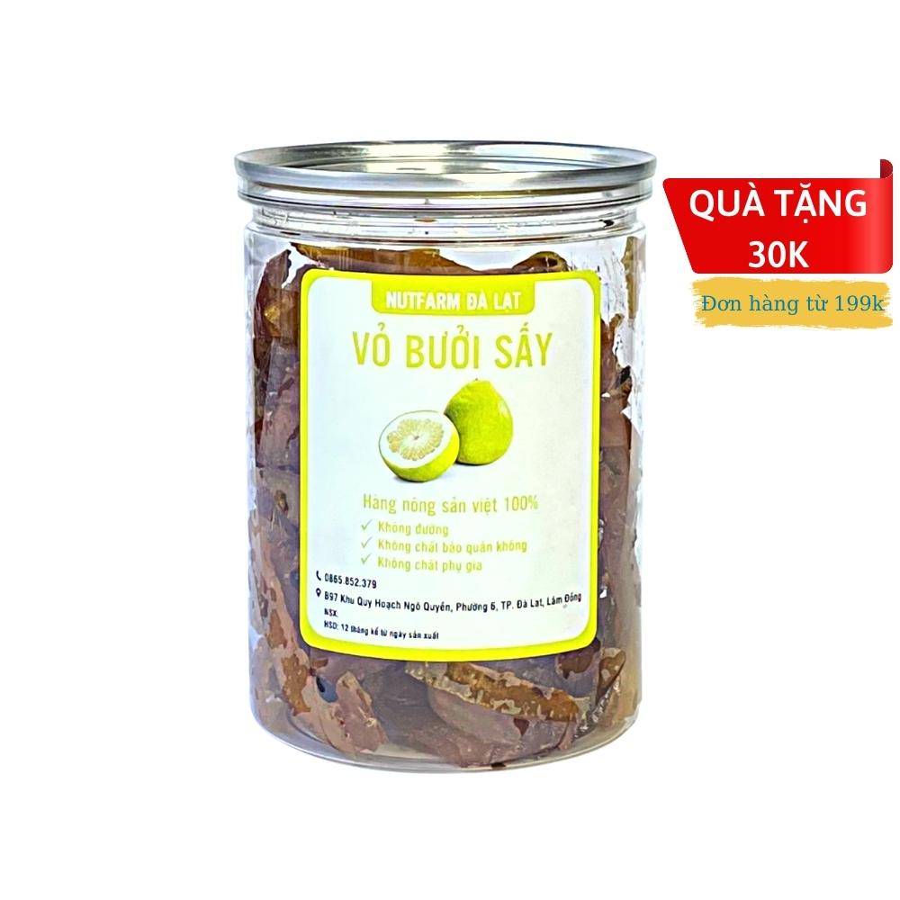 Mứt vỏ bưởi sấy dẻo NutiFarm 400gr trái cây sấy đặc sản đà lạt
