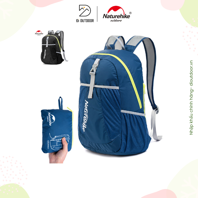Balo du lịch gấp gọn naturehike 22l ultralight nh15a119-b